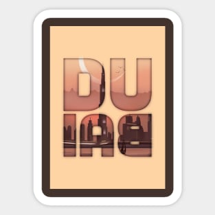 Dubai Cityscape Sticker